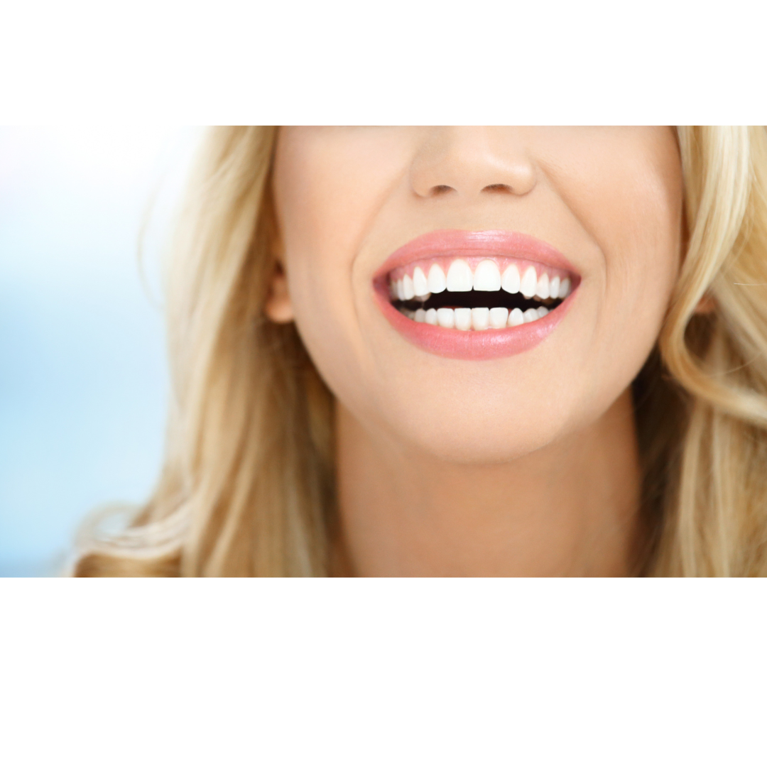 Woman with beautiful teeth smiles