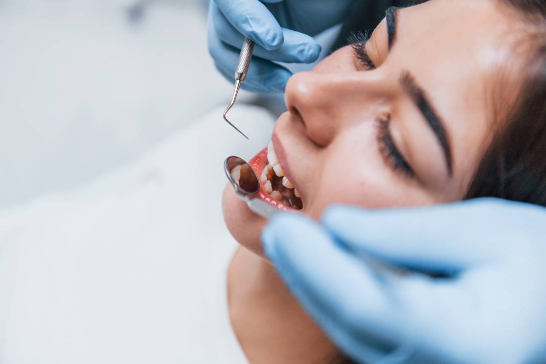 Dental exam for a patient at Ames Dentistry